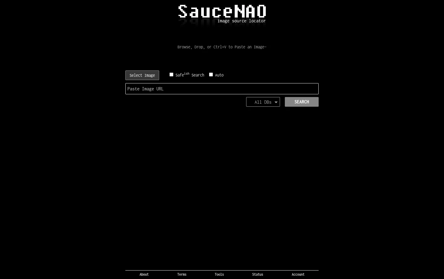 SauceNAO Reverse Image Search 页面快照